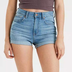 American Eagle Super High-Waisted Denim Short Short